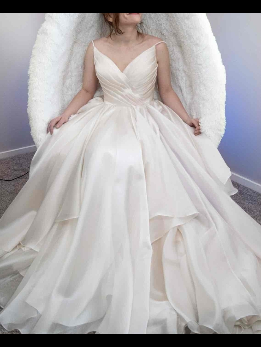 Private Label Blush Bridal Ball Gown Wedding Dress Size 12 Nwot